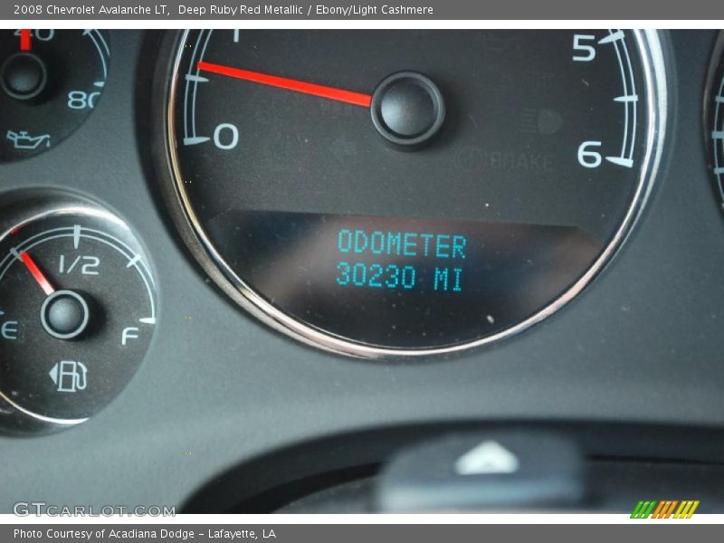 Deep Ruby Red Metallic / Ebony/Light Cashmere 2008 Chevrolet Avalanche LT