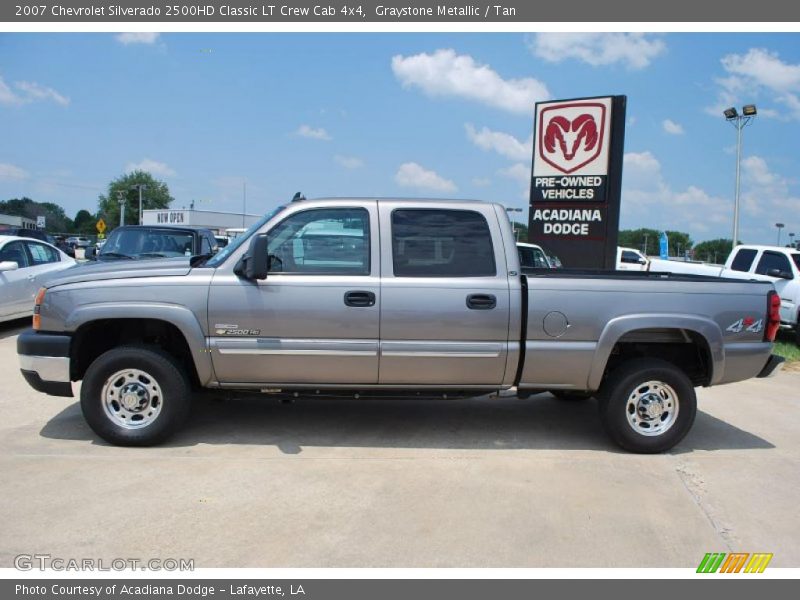 Graystone Metallic / Tan 2007 Chevrolet Silverado 2500HD Classic LT Crew Cab 4x4