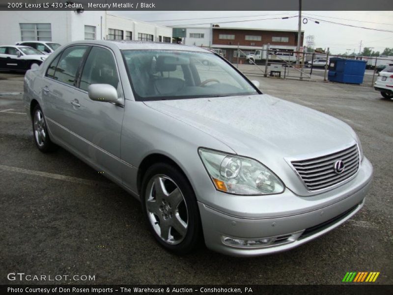 Mercury Metallic / Black 2005 Lexus LS 430 Sedan
