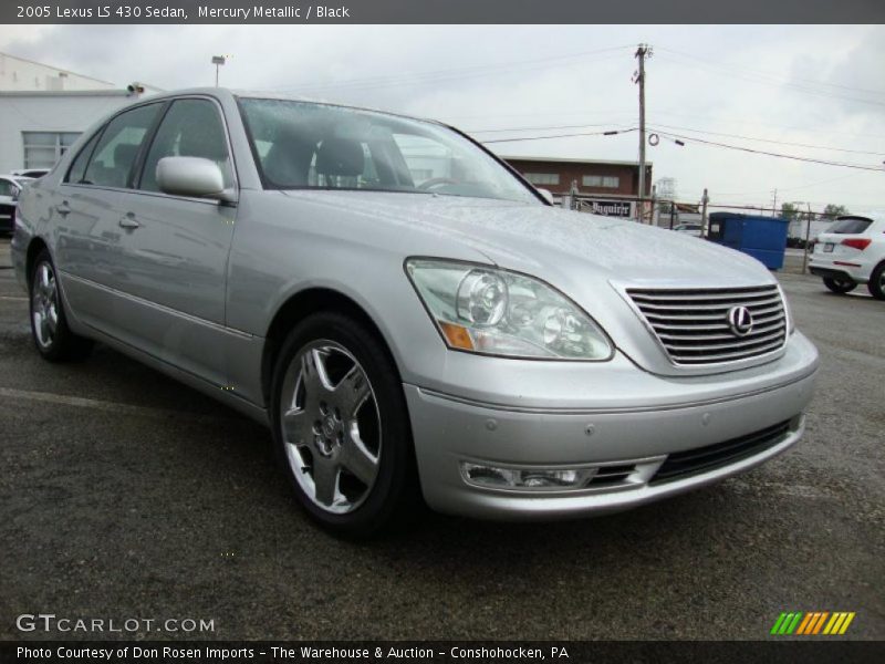 Mercury Metallic / Black 2005 Lexus LS 430 Sedan