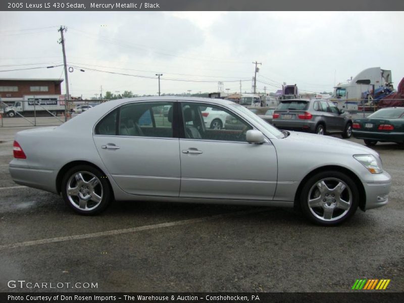 Mercury Metallic / Black 2005 Lexus LS 430 Sedan
