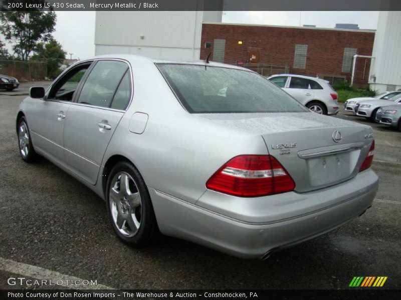 Mercury Metallic / Black 2005 Lexus LS 430 Sedan
