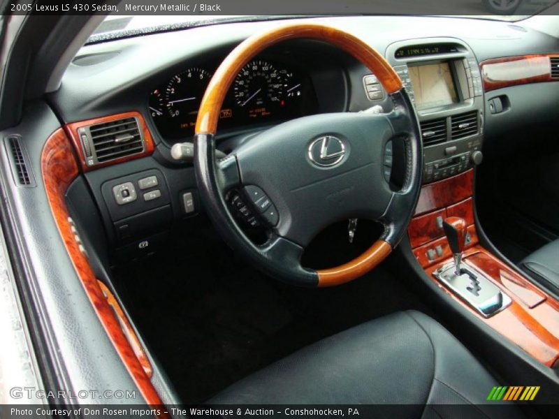 Mercury Metallic / Black 2005 Lexus LS 430 Sedan