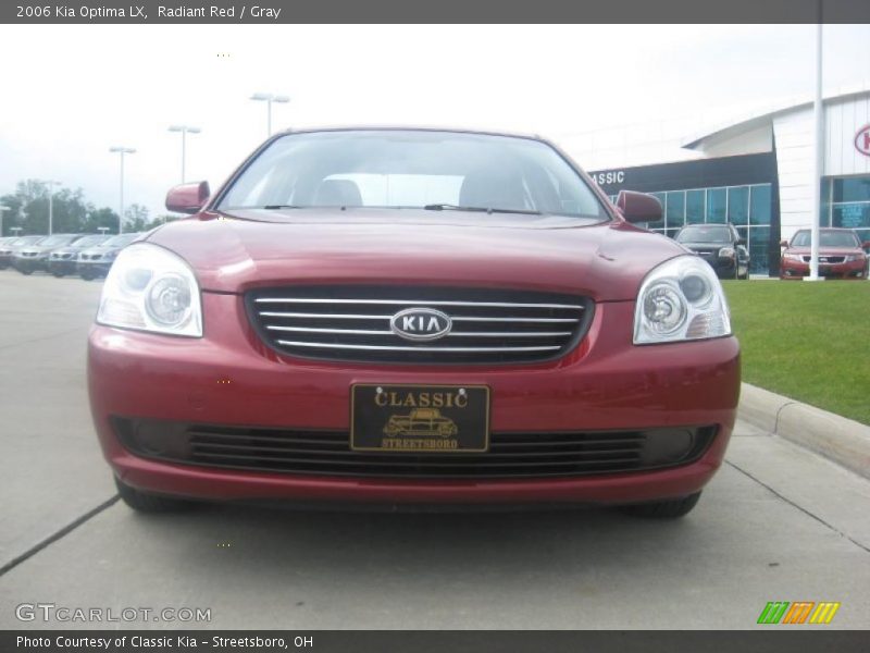 Radiant Red / Gray 2006 Kia Optima LX