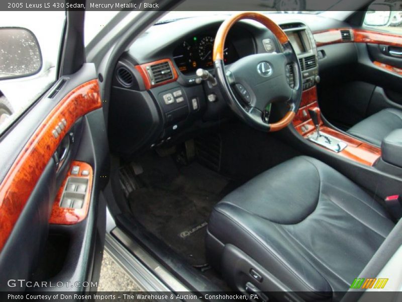 Mercury Metallic / Black 2005 Lexus LS 430 Sedan