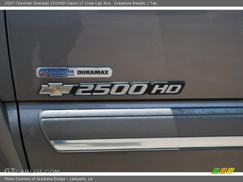 Graystone Metallic / Tan 2007 Chevrolet Silverado 2500HD Classic LT Crew Cab 4x4
