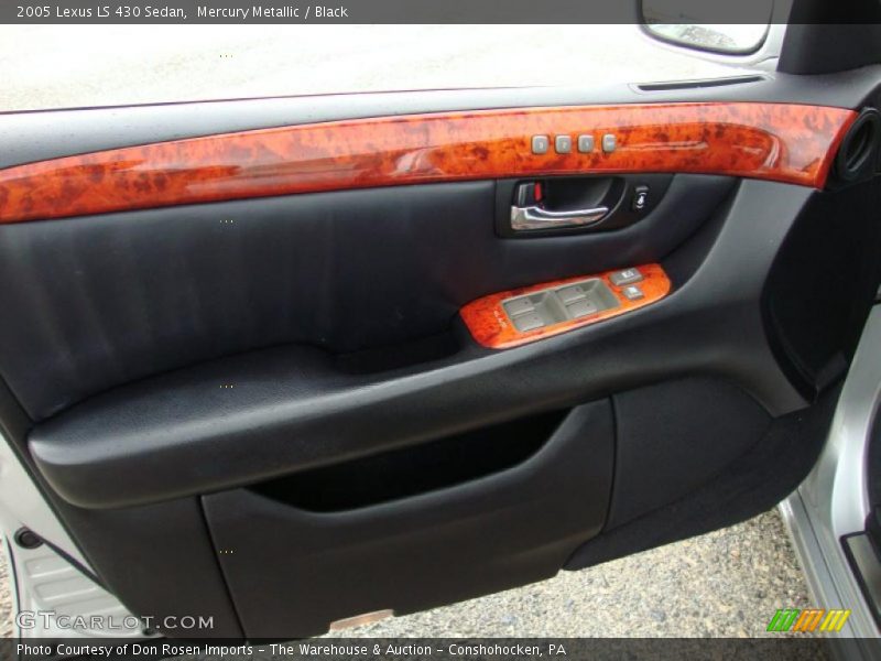 Mercury Metallic / Black 2005 Lexus LS 430 Sedan