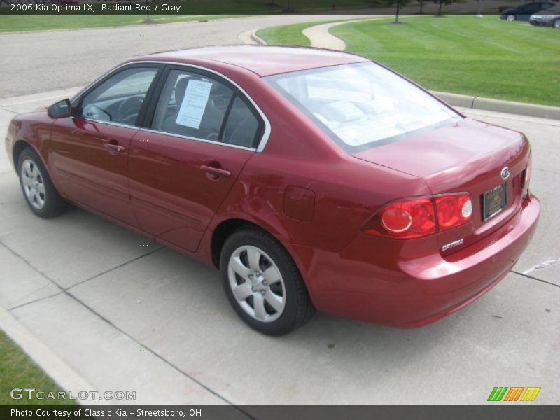 Radiant Red / Gray 2006 Kia Optima LX