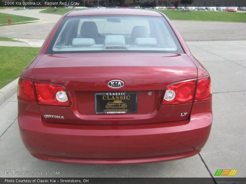 Radiant Red / Gray 2006 Kia Optima LX