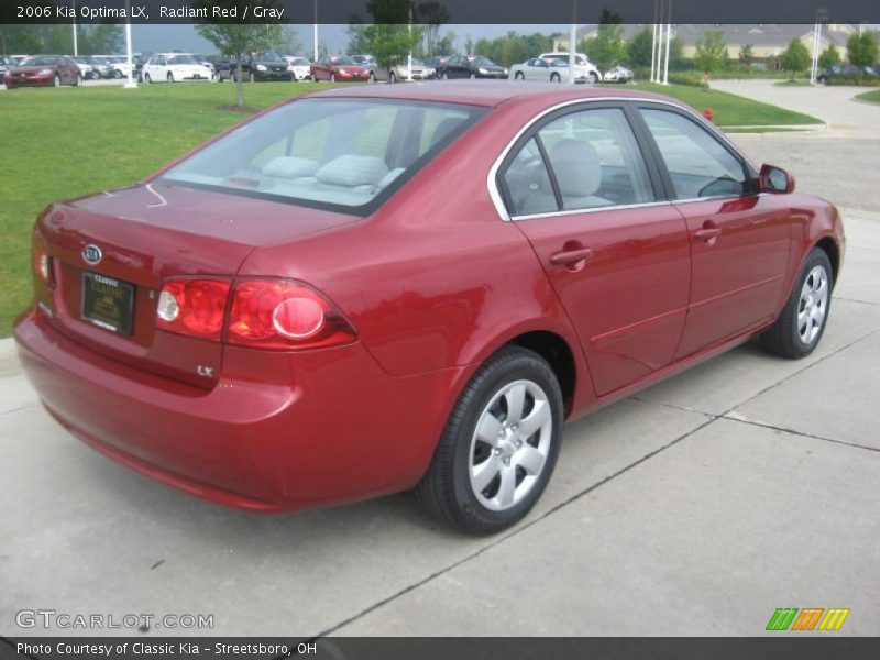 Radiant Red / Gray 2006 Kia Optima LX