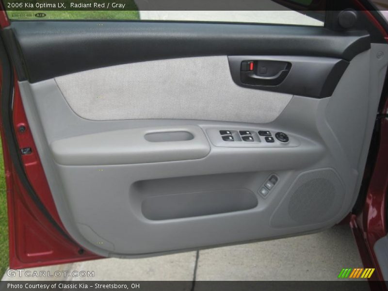 Radiant Red / Gray 2006 Kia Optima LX