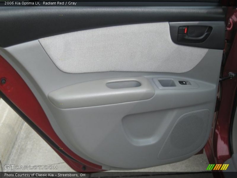 Radiant Red / Gray 2006 Kia Optima LX