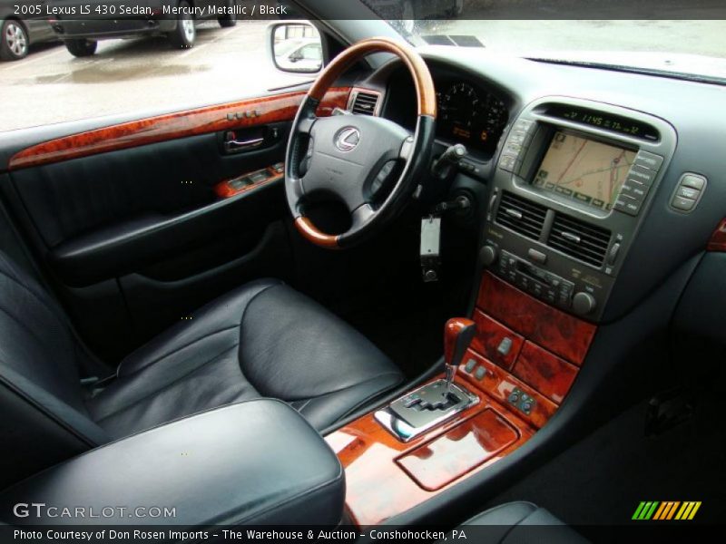 Mercury Metallic / Black 2005 Lexus LS 430 Sedan