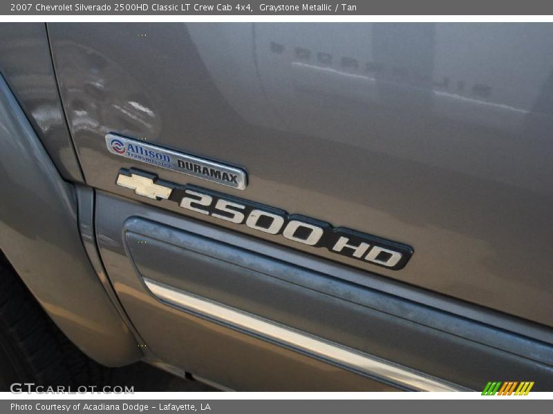 Graystone Metallic / Tan 2007 Chevrolet Silverado 2500HD Classic LT Crew Cab 4x4