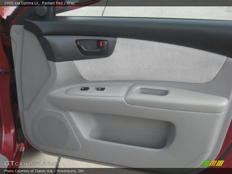 Radiant Red / Gray 2006 Kia Optima LX