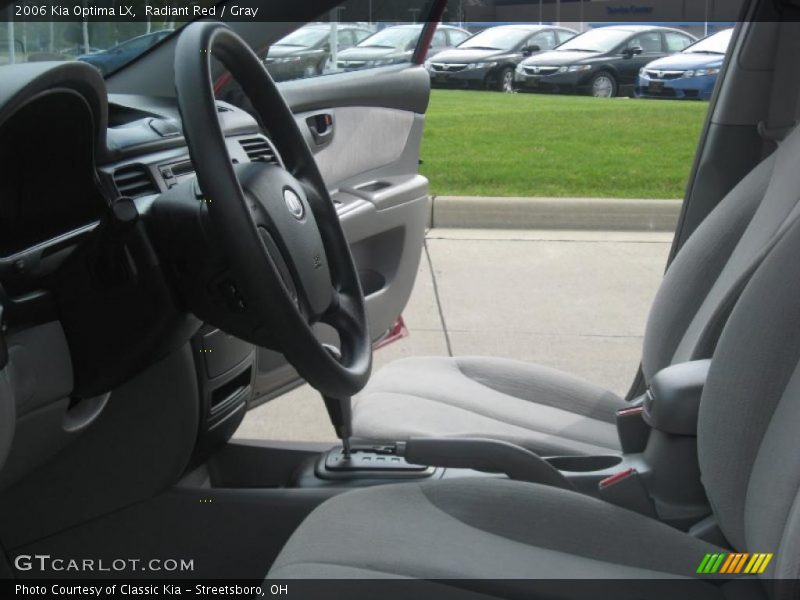 Radiant Red / Gray 2006 Kia Optima LX