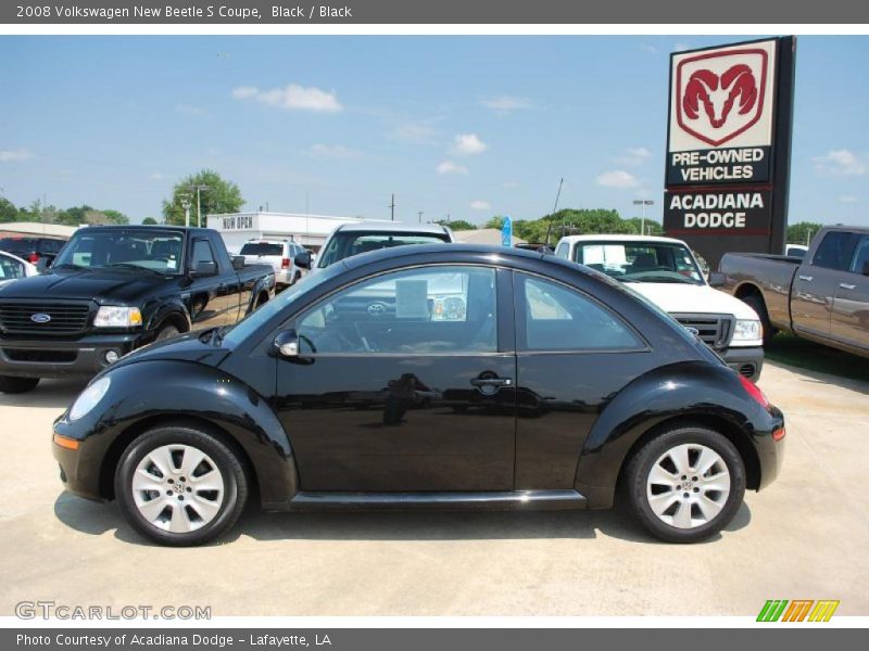 Black / Black 2008 Volkswagen New Beetle S Coupe