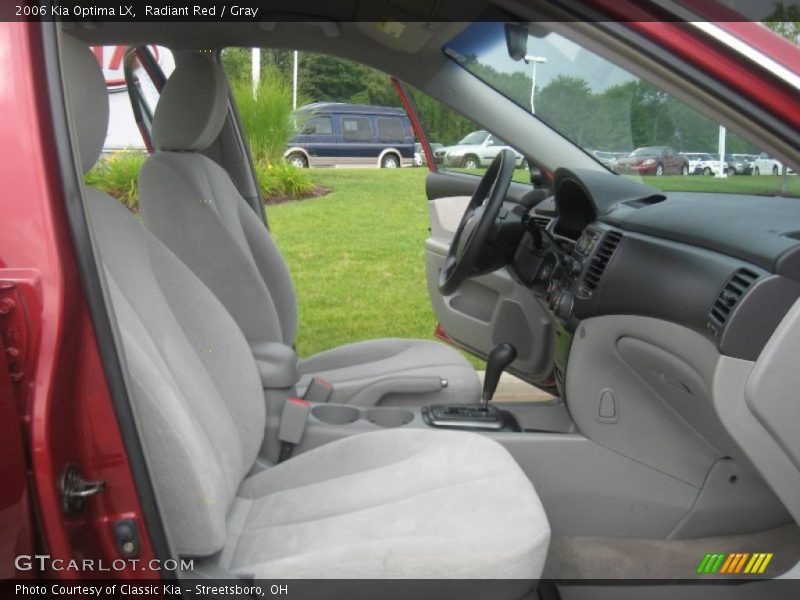 Radiant Red / Gray 2006 Kia Optima LX