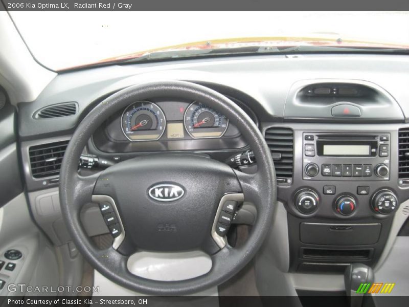 Radiant Red / Gray 2006 Kia Optima LX