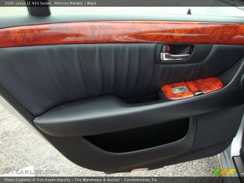 Mercury Metallic / Black 2005 Lexus LS 430 Sedan