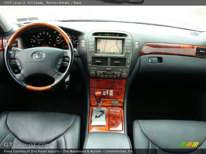 Mercury Metallic / Black 2005 Lexus LS 430 Sedan