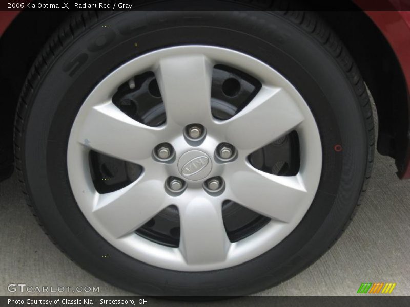 Radiant Red / Gray 2006 Kia Optima LX