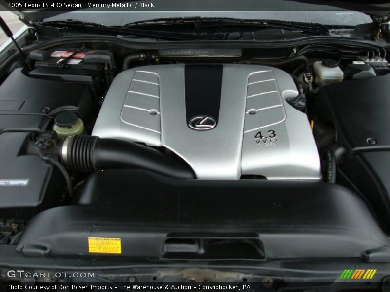 Mercury Metallic / Black 2005 Lexus LS 430 Sedan