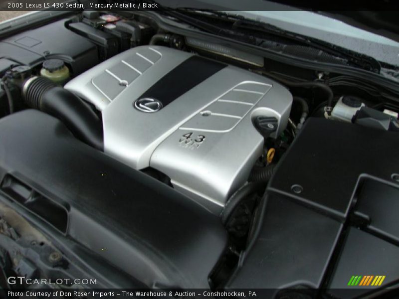 Mercury Metallic / Black 2005 Lexus LS 430 Sedan