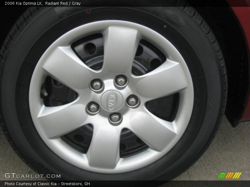 Radiant Red / Gray 2006 Kia Optima LX