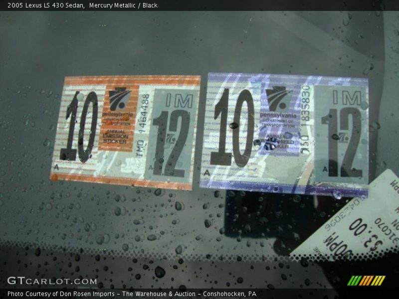 Mercury Metallic / Black 2005 Lexus LS 430 Sedan