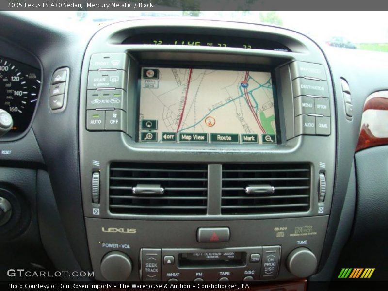 Mercury Metallic / Black 2005 Lexus LS 430 Sedan