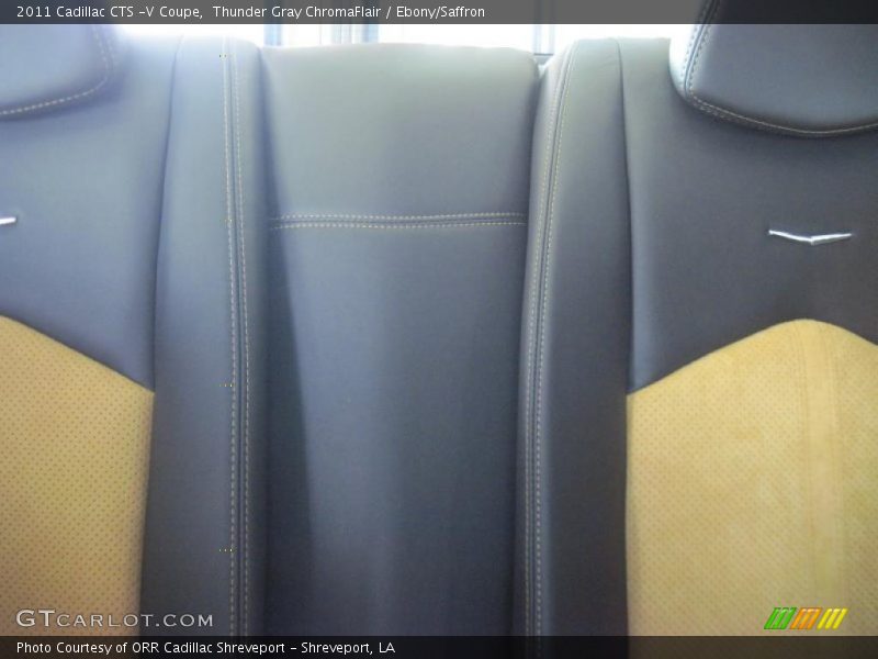 Thunder Gray ChromaFlair / Ebony/Saffron 2011 Cadillac CTS -V Coupe