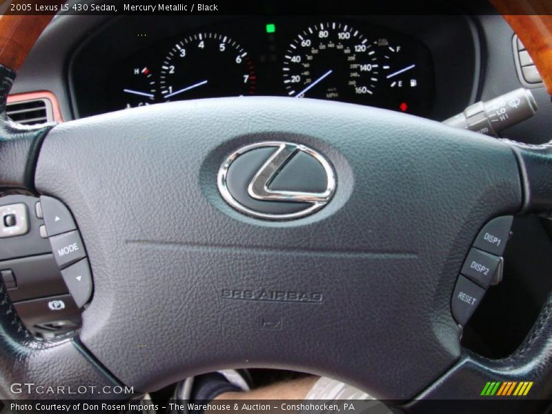 Mercury Metallic / Black 2005 Lexus LS 430 Sedan