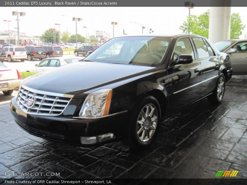 Black Raven / Shale/Cocoa Accents 2011 Cadillac DTS Luxury
