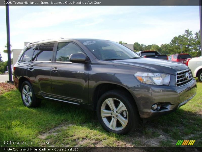 Magnetic Gray Metallic / Ash Gray 2008 Toyota Highlander Sport