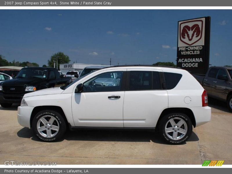 Stone White / Pastel Slate Gray 2007 Jeep Compass Sport 4x4