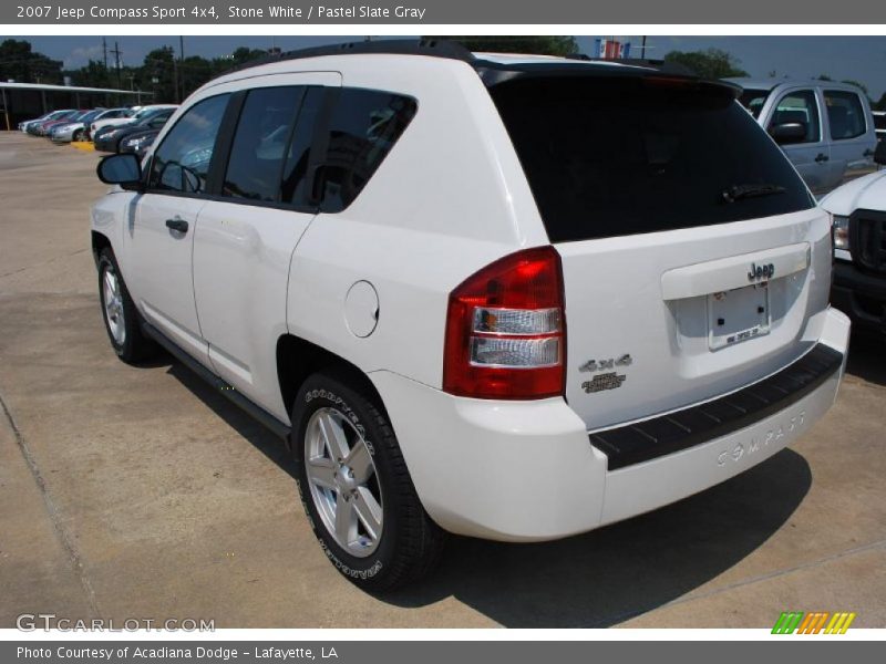 Stone White / Pastel Slate Gray 2007 Jeep Compass Sport 4x4