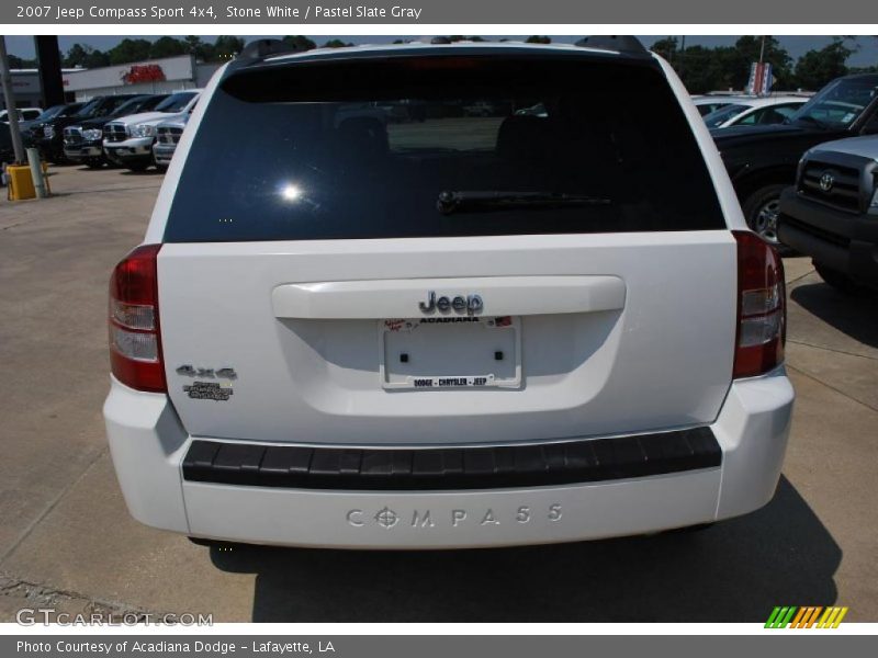 Stone White / Pastel Slate Gray 2007 Jeep Compass Sport 4x4