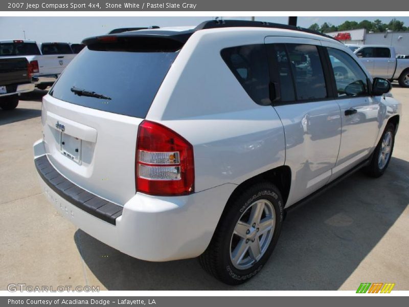 Stone White / Pastel Slate Gray 2007 Jeep Compass Sport 4x4