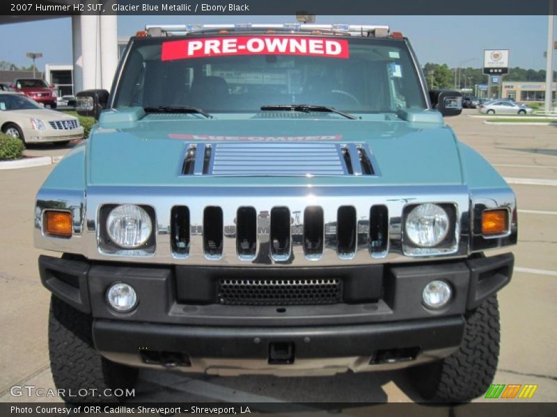 Glacier Blue Metallic / Ebony Black 2007 Hummer H2 SUT