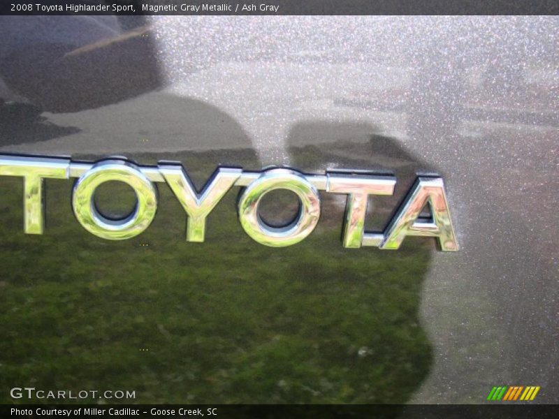 Magnetic Gray Metallic / Ash Gray 2008 Toyota Highlander Sport