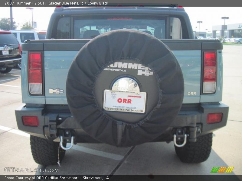 Glacier Blue Metallic / Ebony Black 2007 Hummer H2 SUT