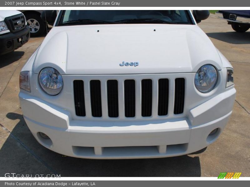 Stone White / Pastel Slate Gray 2007 Jeep Compass Sport 4x4