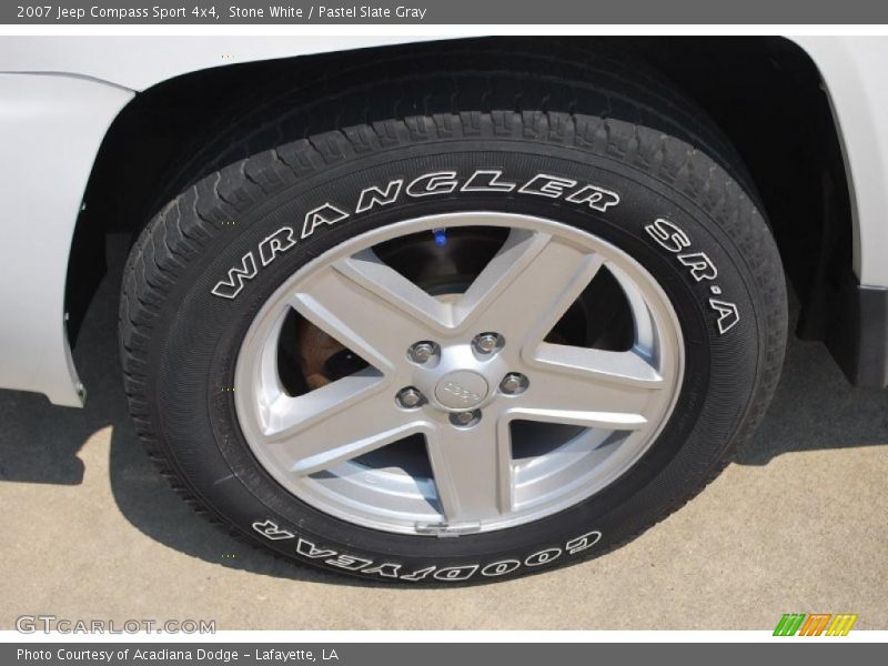 Stone White / Pastel Slate Gray 2007 Jeep Compass Sport 4x4