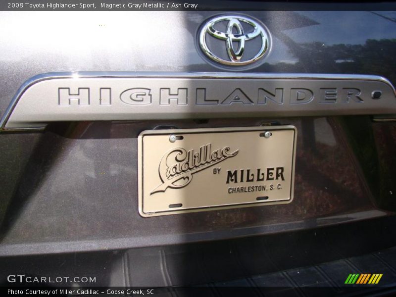 Magnetic Gray Metallic / Ash Gray 2008 Toyota Highlander Sport