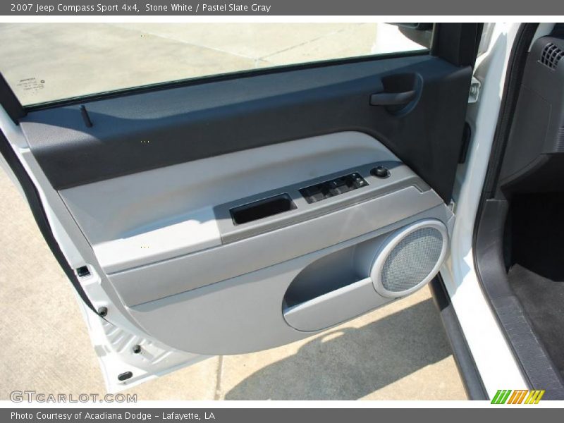 Stone White / Pastel Slate Gray 2007 Jeep Compass Sport 4x4