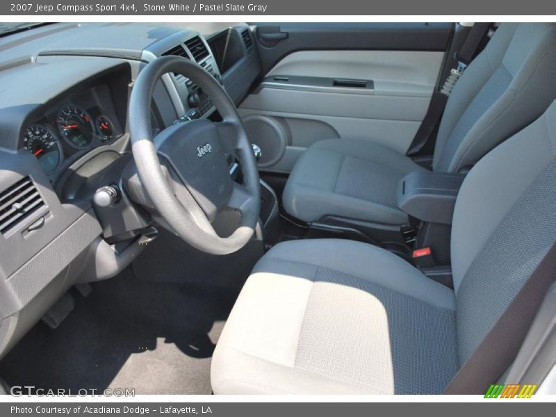 Stone White / Pastel Slate Gray 2007 Jeep Compass Sport 4x4