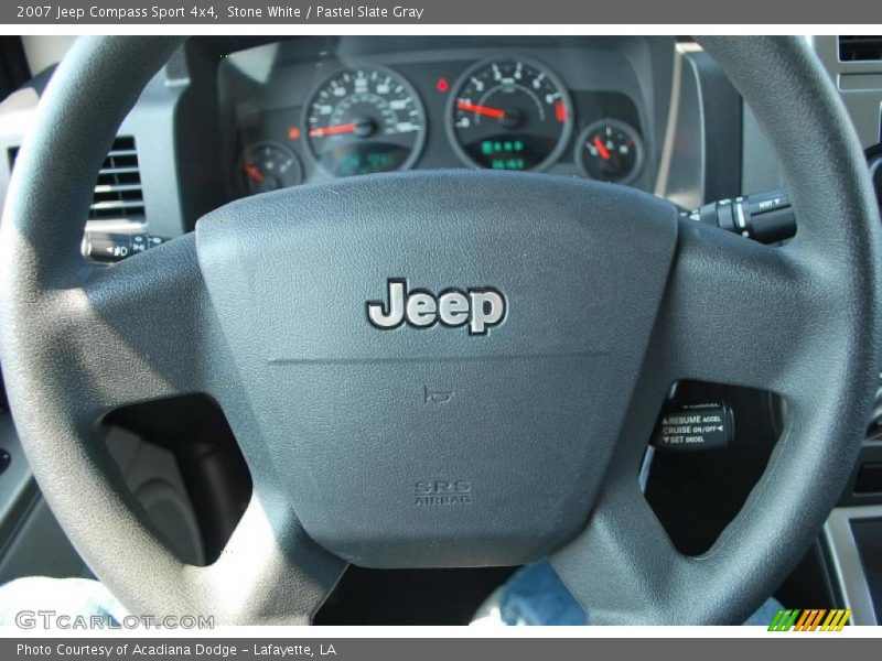 Stone White / Pastel Slate Gray 2007 Jeep Compass Sport 4x4
