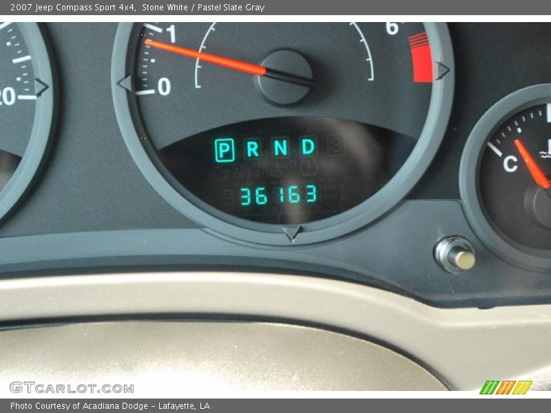 Stone White / Pastel Slate Gray 2007 Jeep Compass Sport 4x4