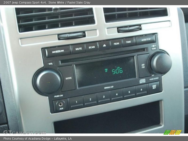 Stone White / Pastel Slate Gray 2007 Jeep Compass Sport 4x4